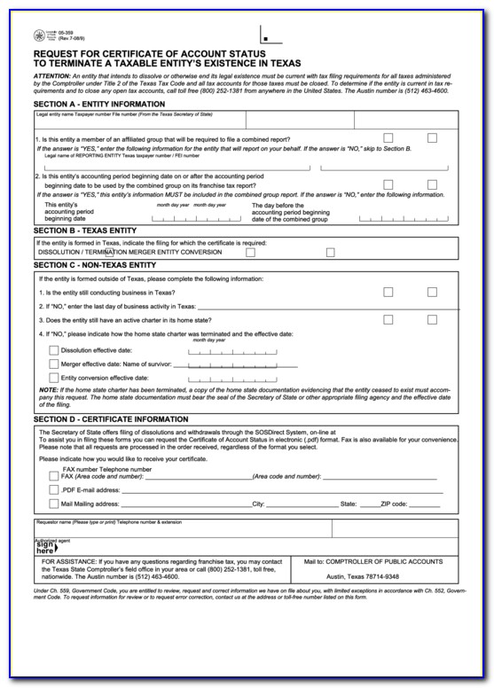 Texas Bureau Of Vital Statistics Birth Certificate