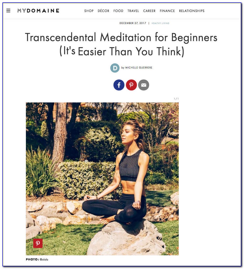Transcendental Meditation Certification