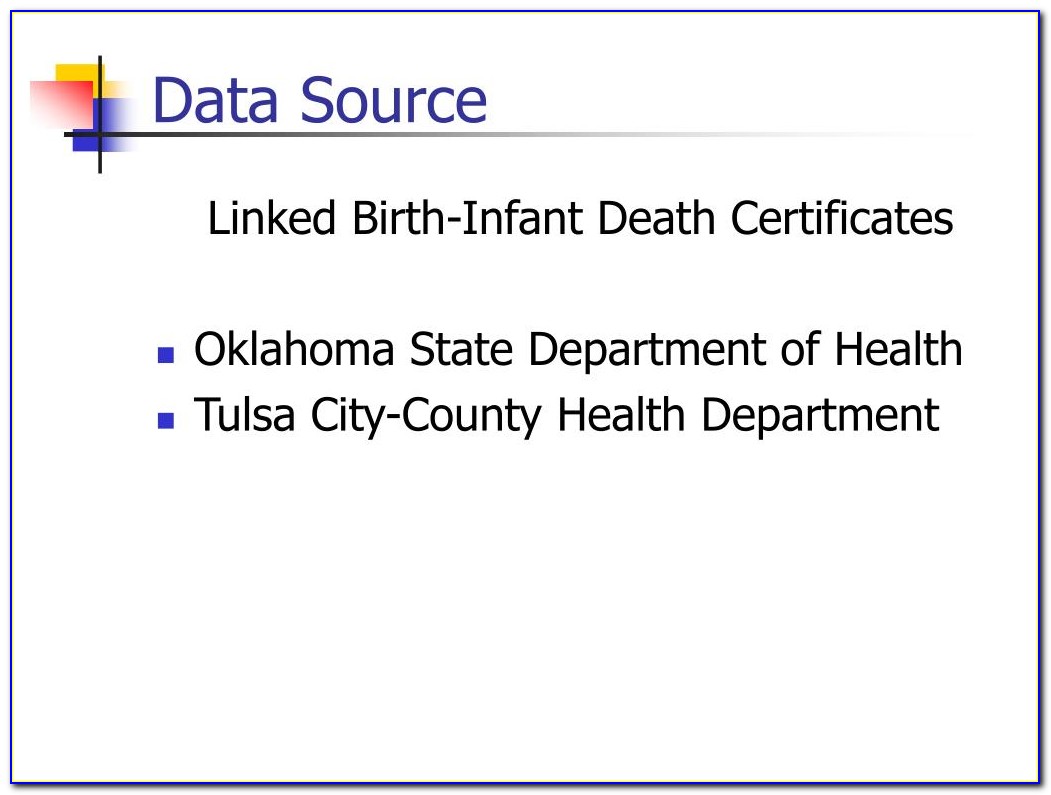 Tulsa Birth Certificate Office Number