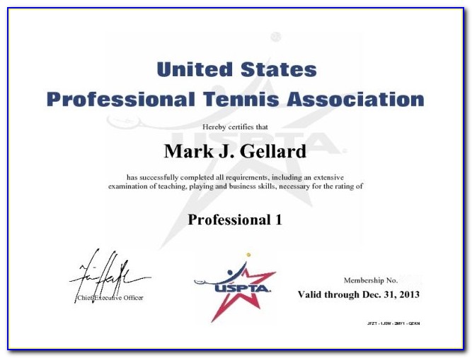 Uspta Platform Tennis Certification