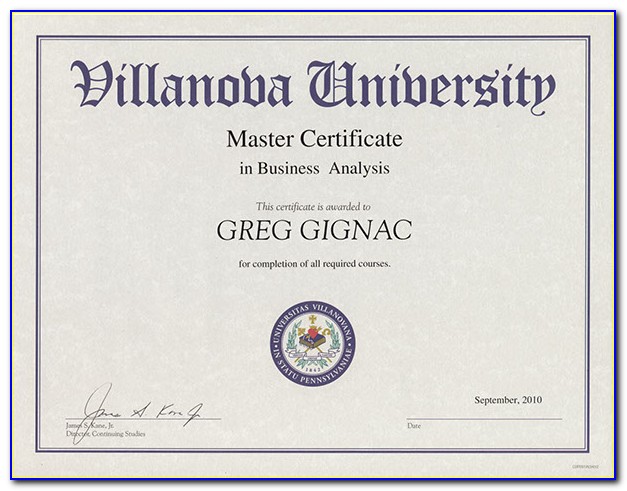 Villanova University Online Pmp Certification