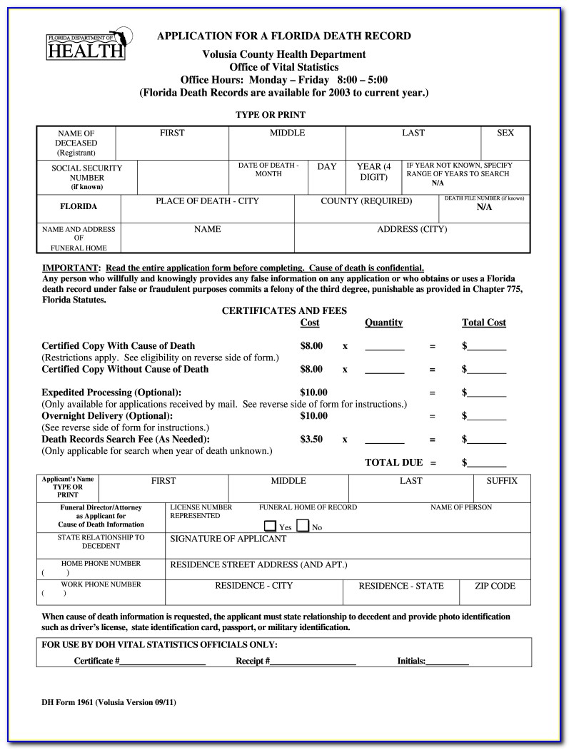 Volusia County Tax Certificates