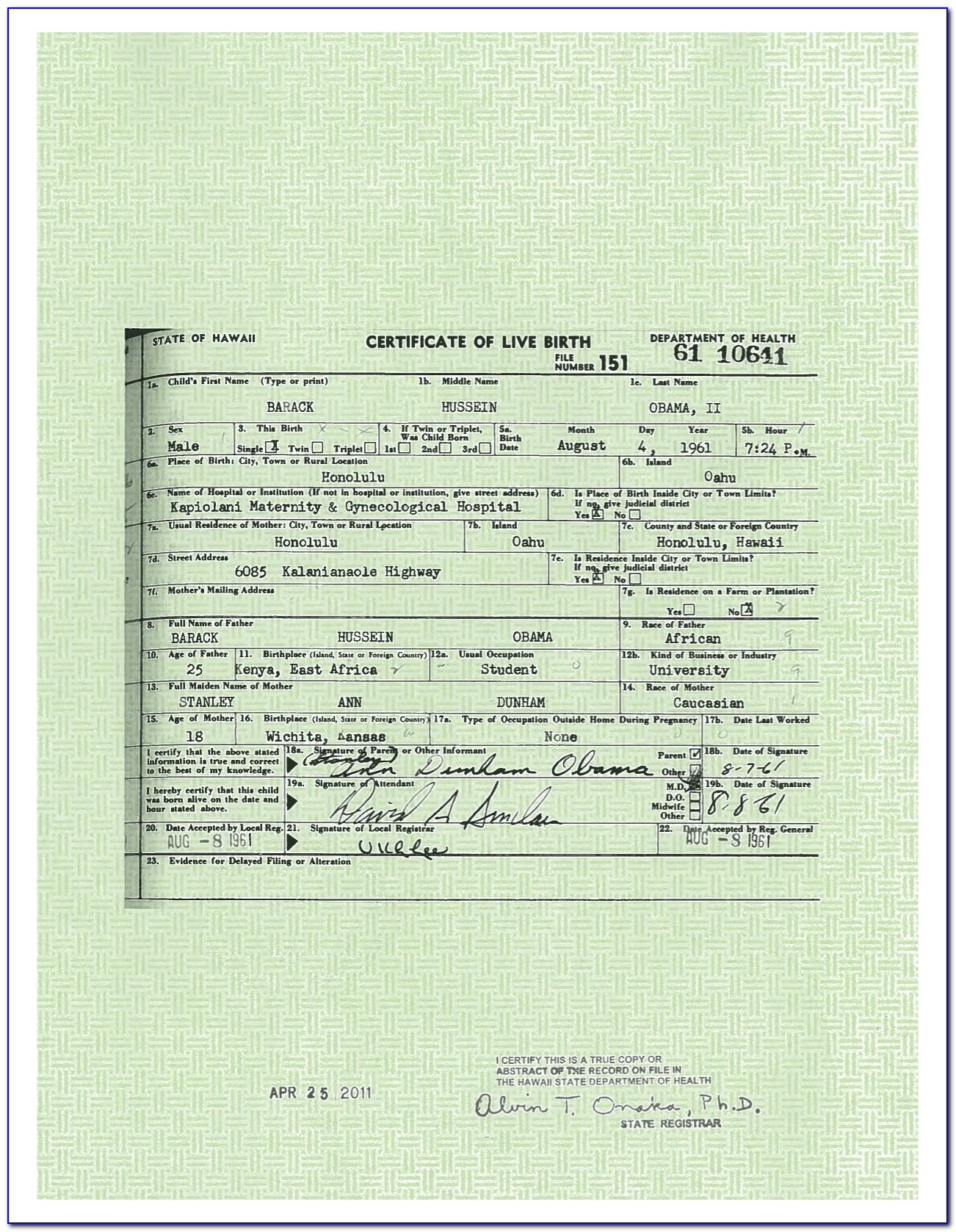 Voorhees Town Center Birth Certificate