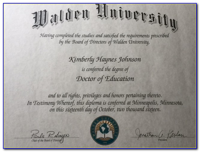 Walden University Certificate Programs