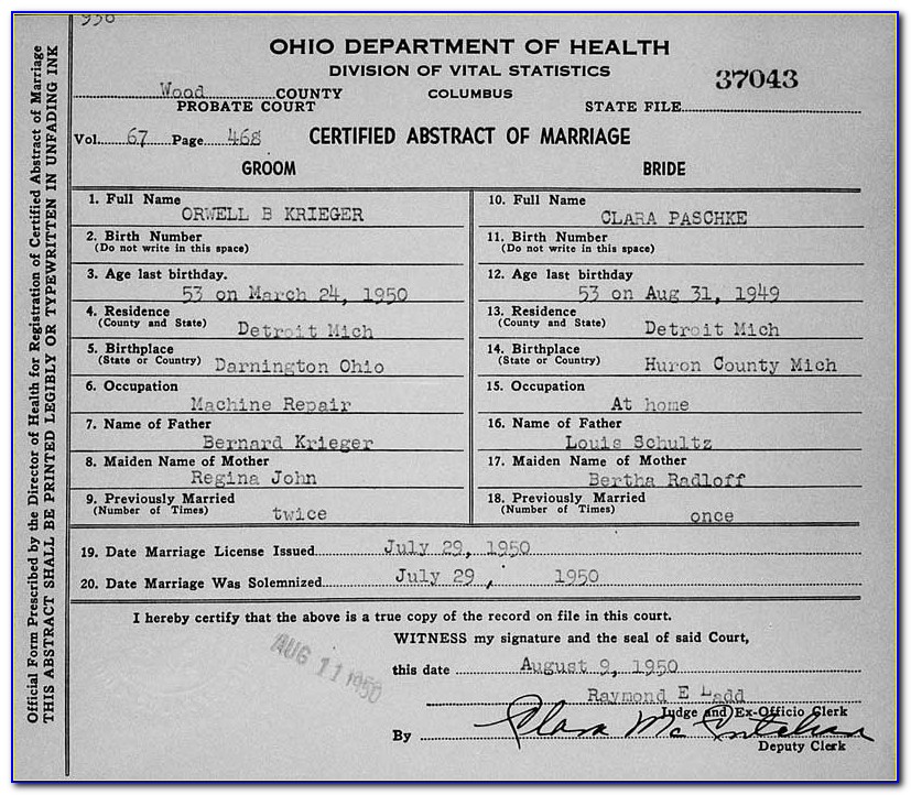 Warren County Ohio Birth Certificates