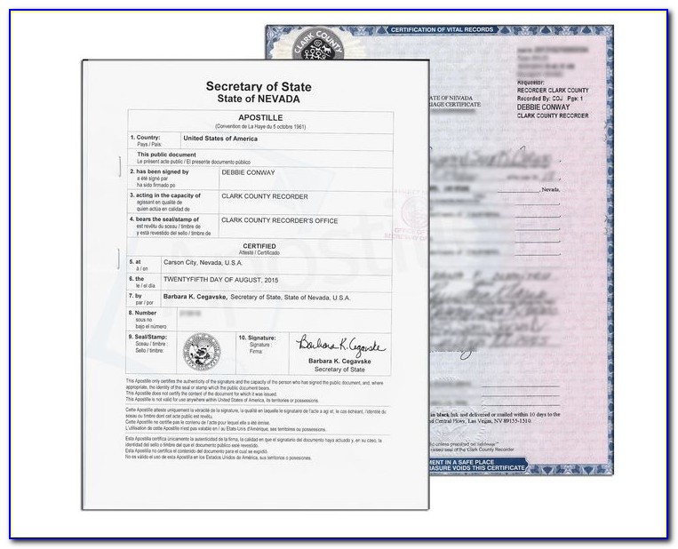 Washoe County Marriage Certificate Copy