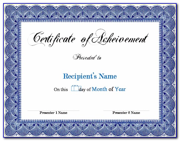 Winner Certificate Template Free Download