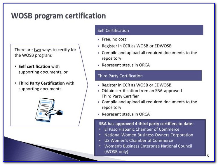 Wosb Certification Requirements