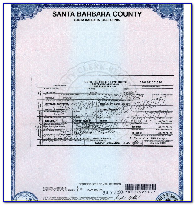 Yolo County Copy Of Birth Certificate