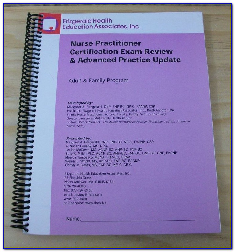 Aanp Certification Exam Review