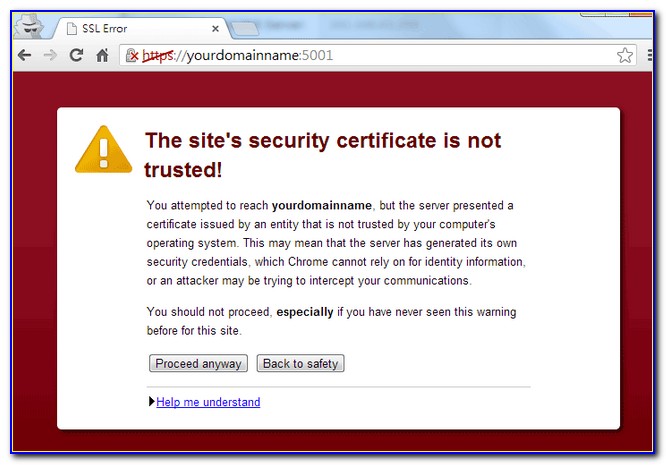 Add Godaddy Trusted Certificate Authority
