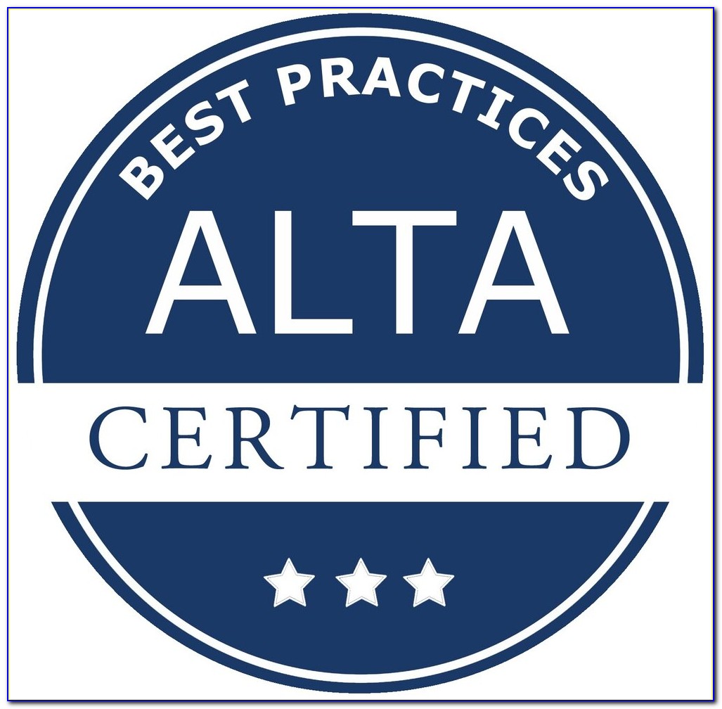 Alta Best Practices Framework Certification Package