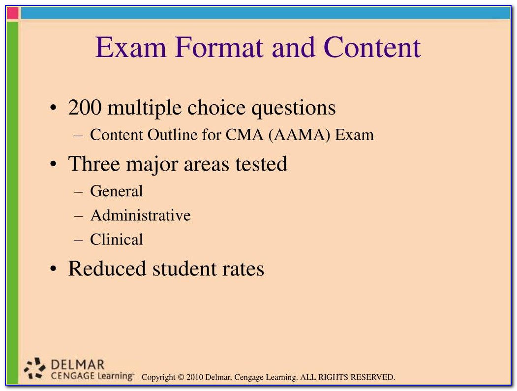 Amt Rma Exam Outline