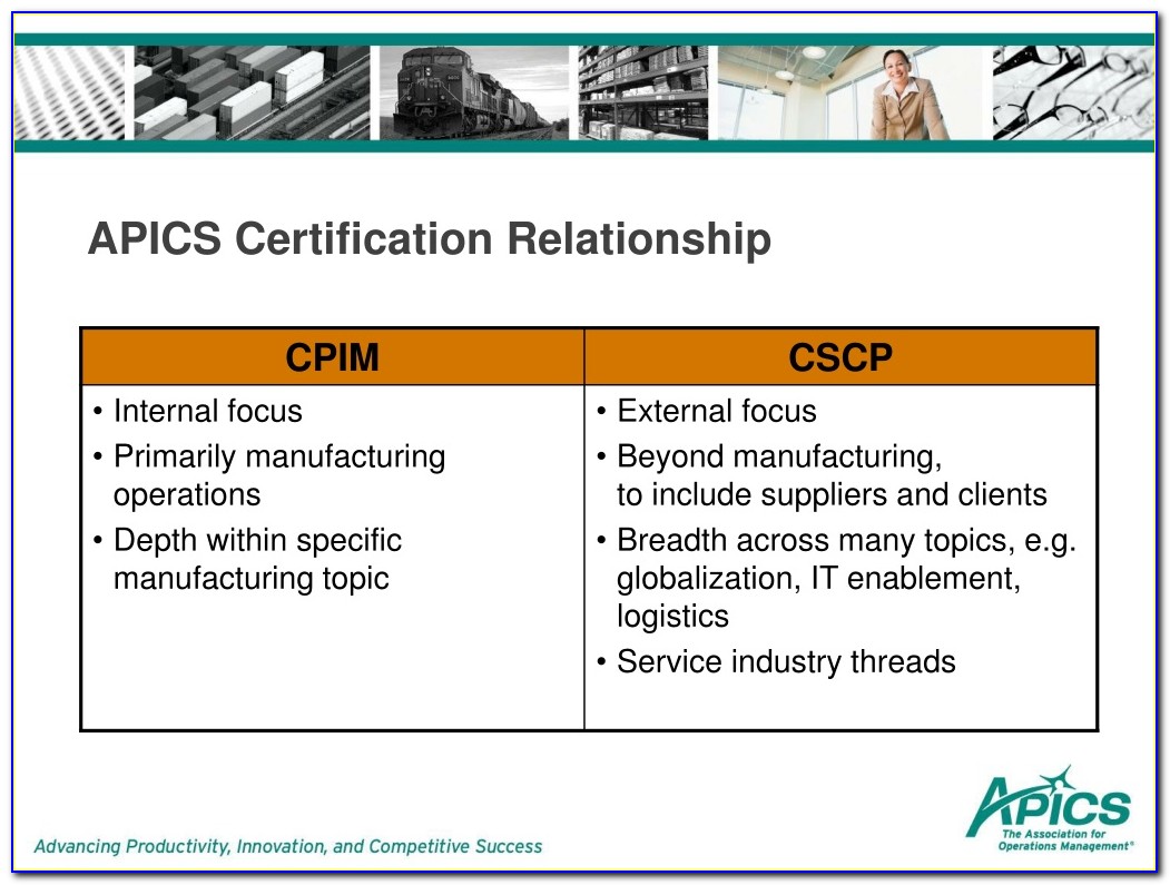 Apics Certified Supply Chain Professional Certification