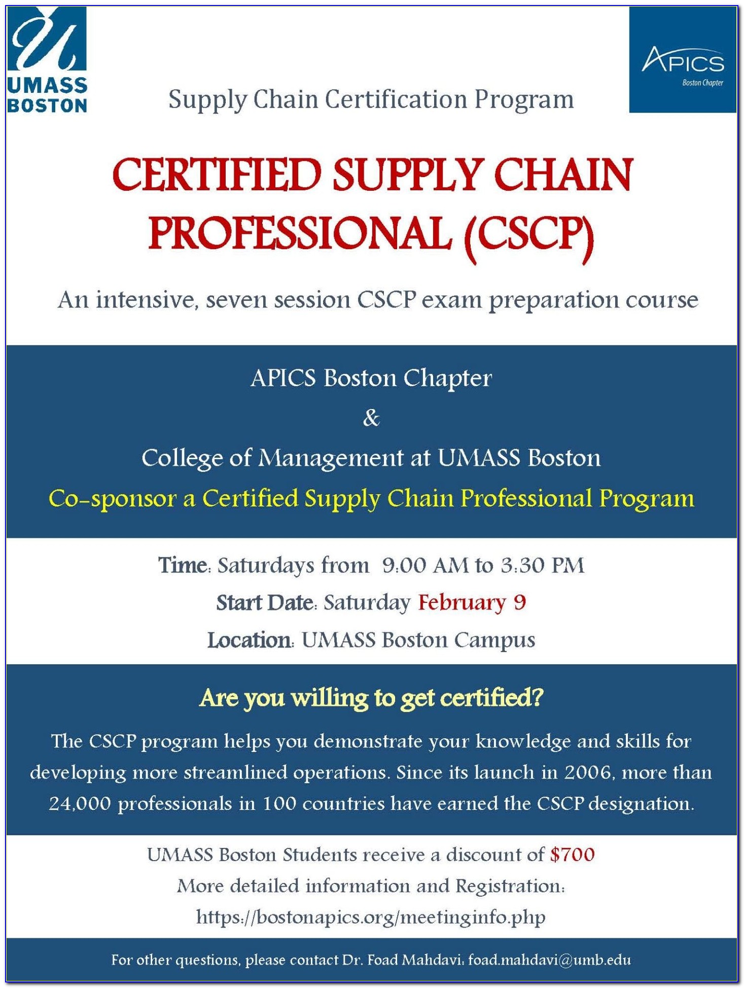 Apics Supply Chain Certification Cost