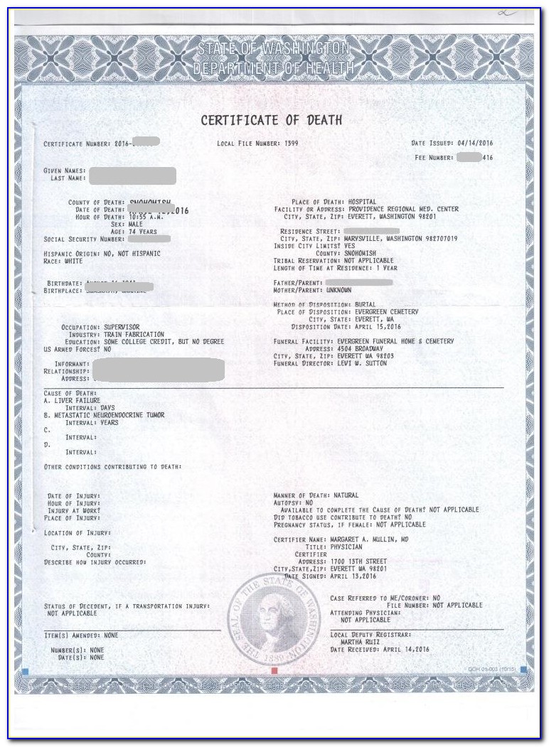 Apostille Death Certificate New York