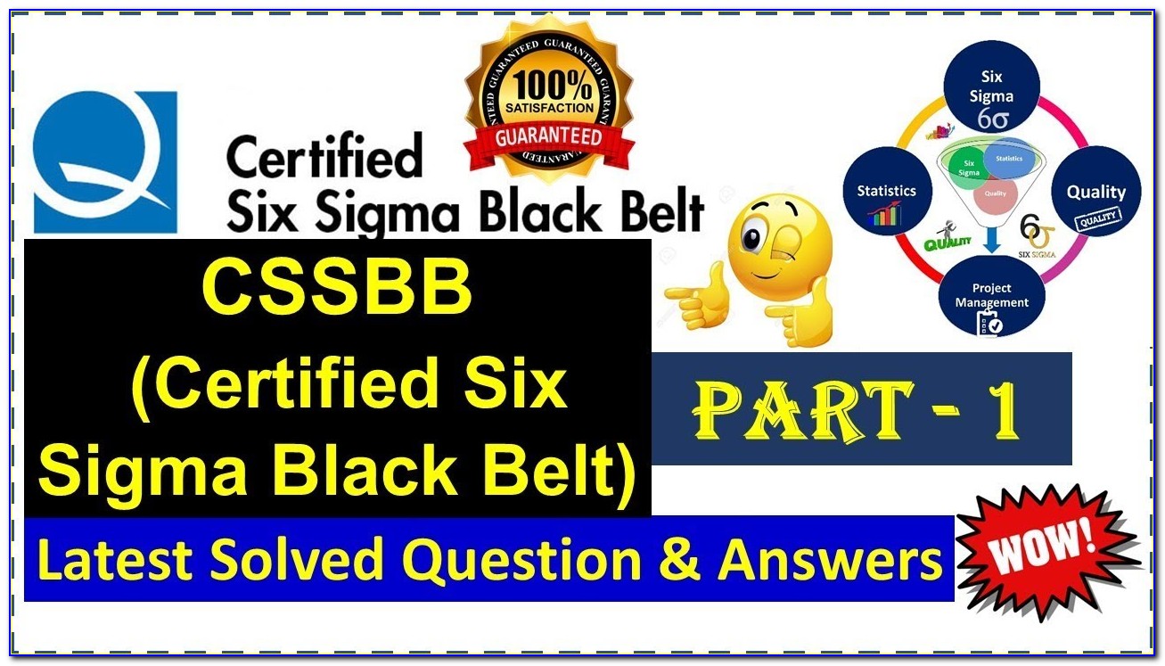 Asq Lean Six Sigma Black Belt Certification Online