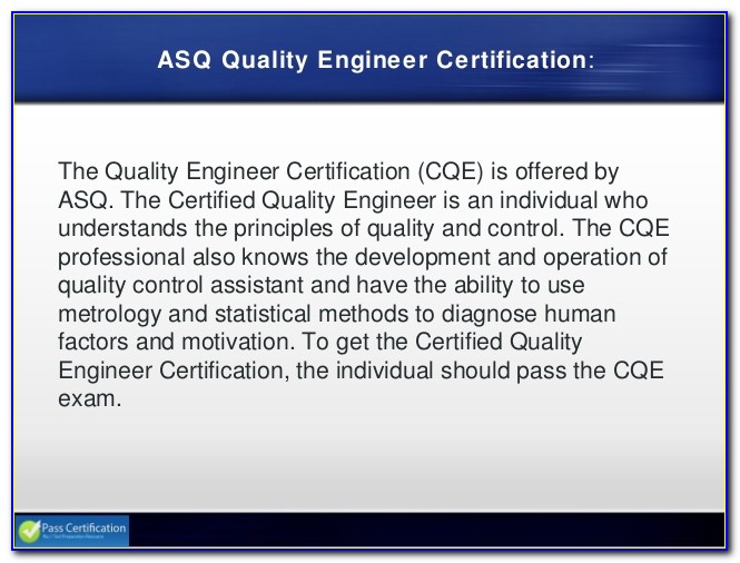 Asq Six Sigma Black Belt Certification In Pune