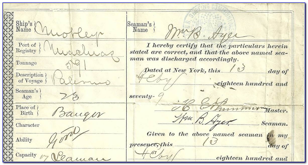 Bangor Maine Birth Certificate