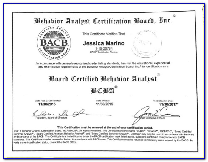 Bcba Certification Classes