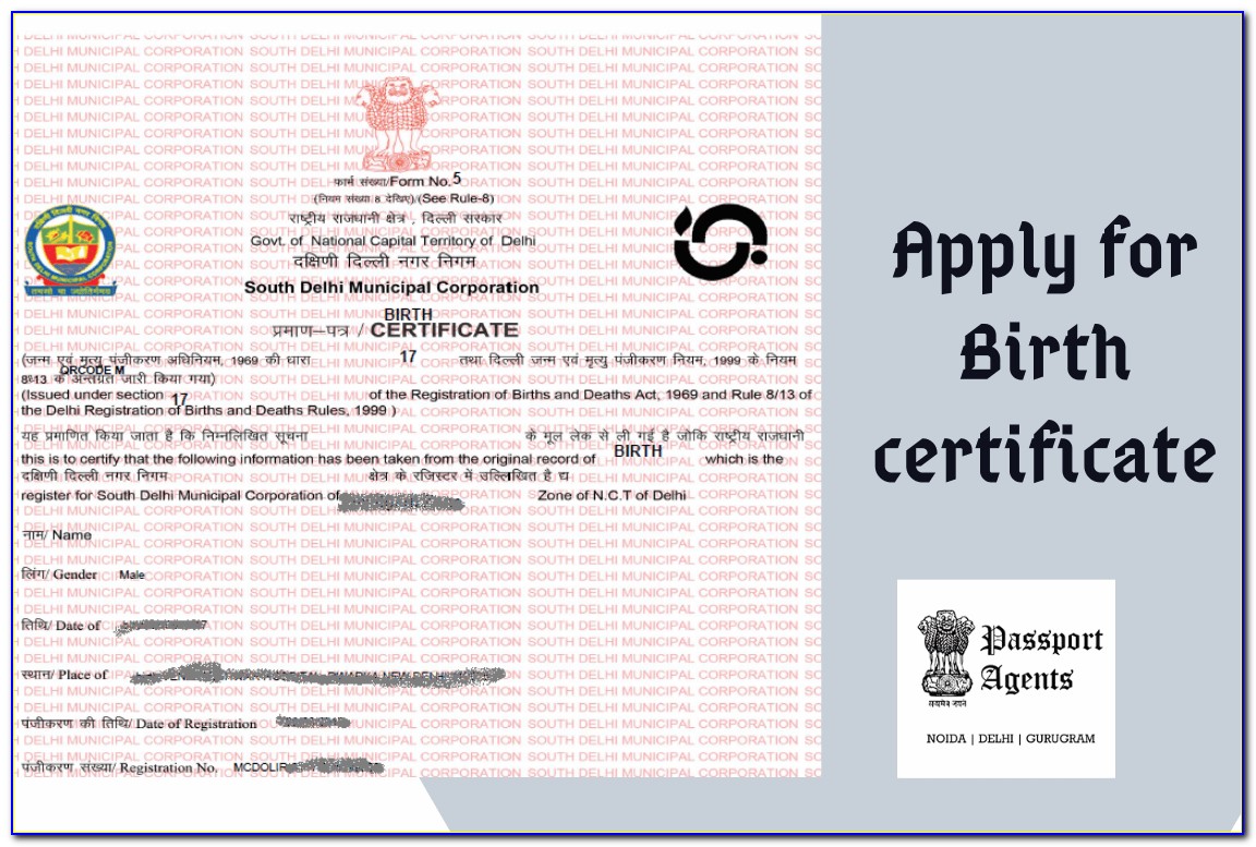 Birth Certificate Agents In Delhi