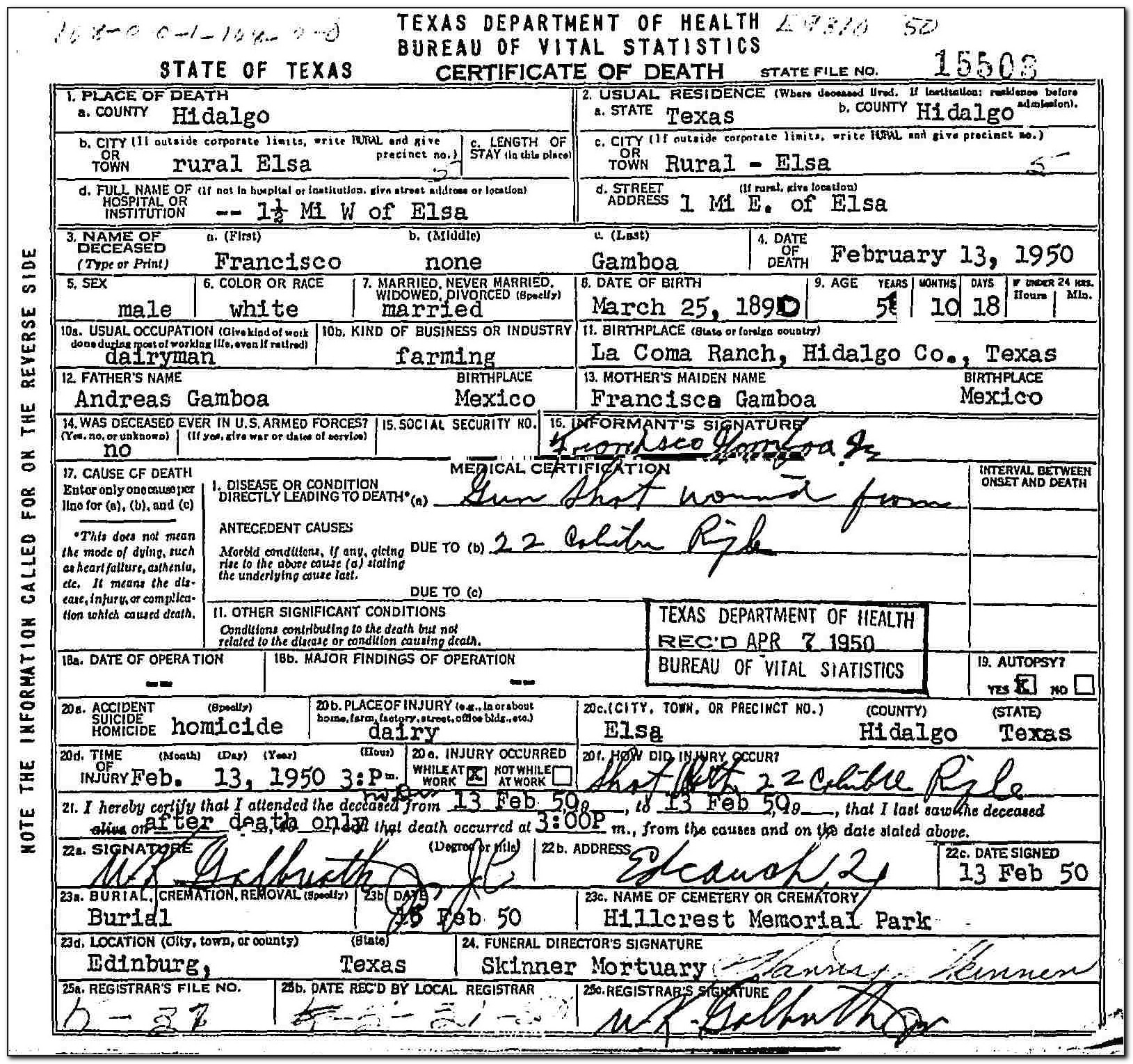 Birth Certificate Edinburg Texas