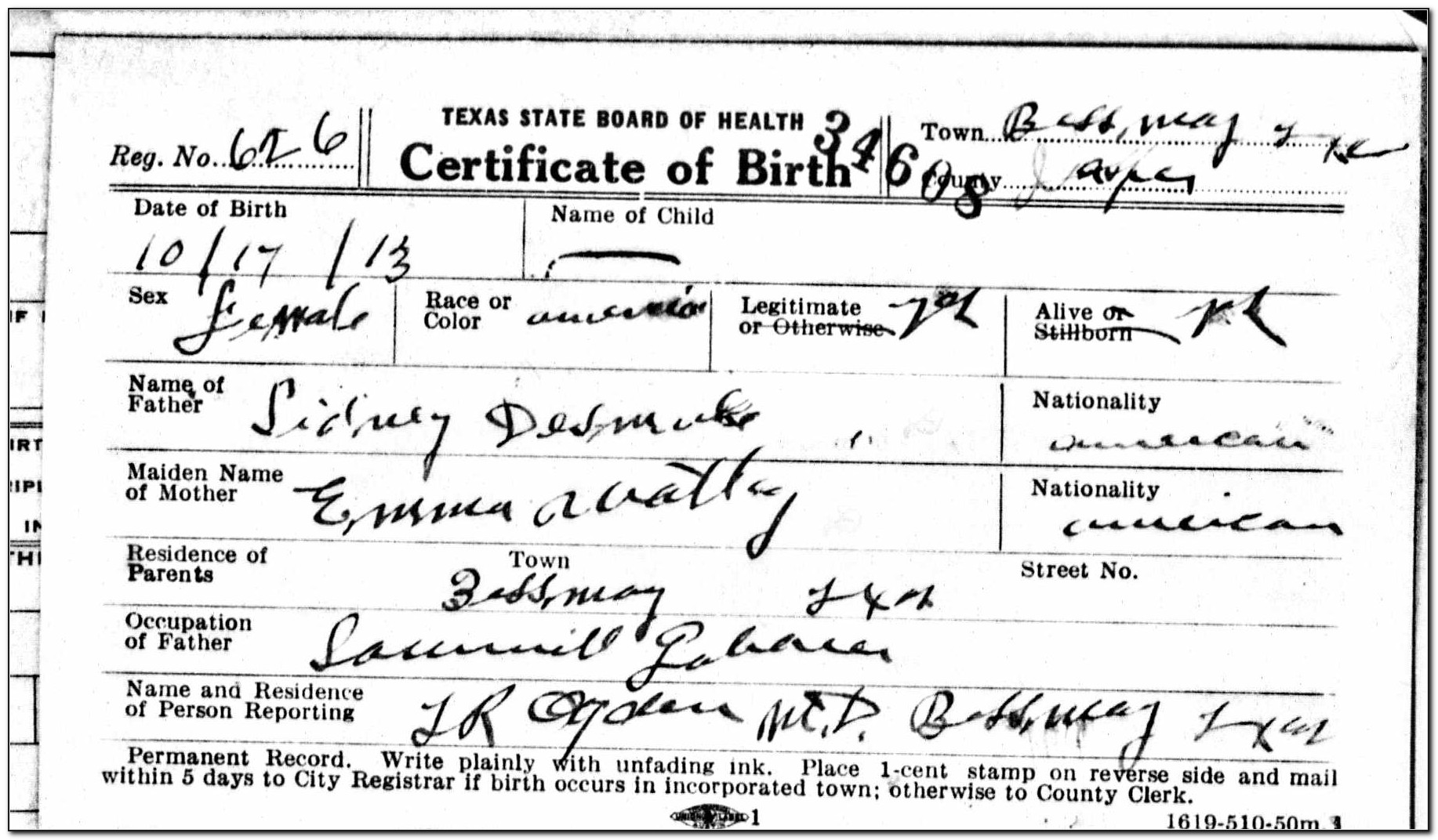Birth Certificate Ingham County