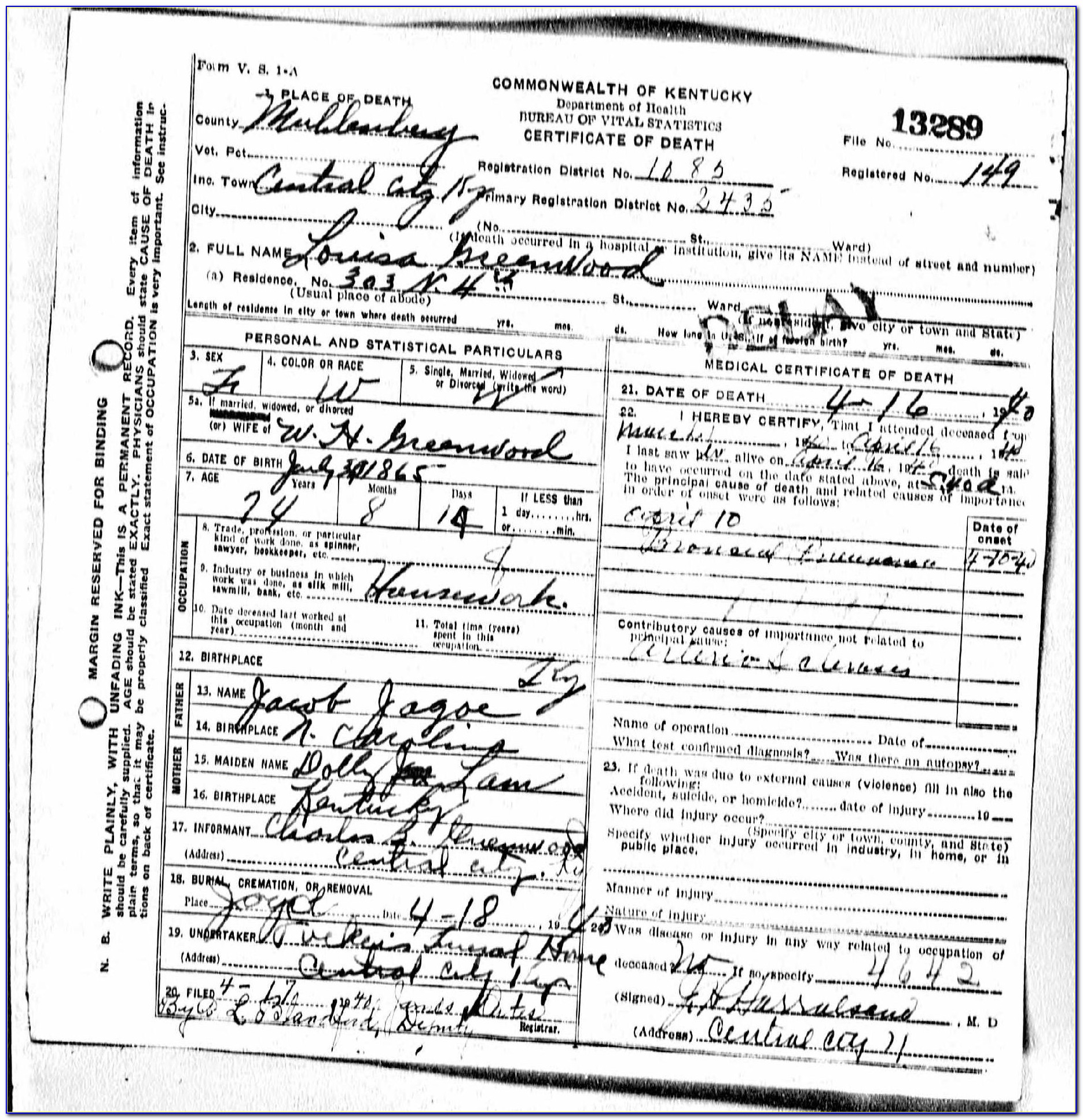 Birth Certificate Malden Ma