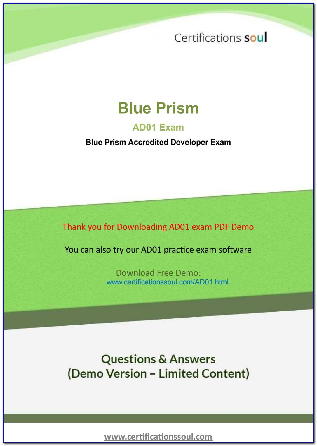 Blue Prism Developer Certification Preparation
