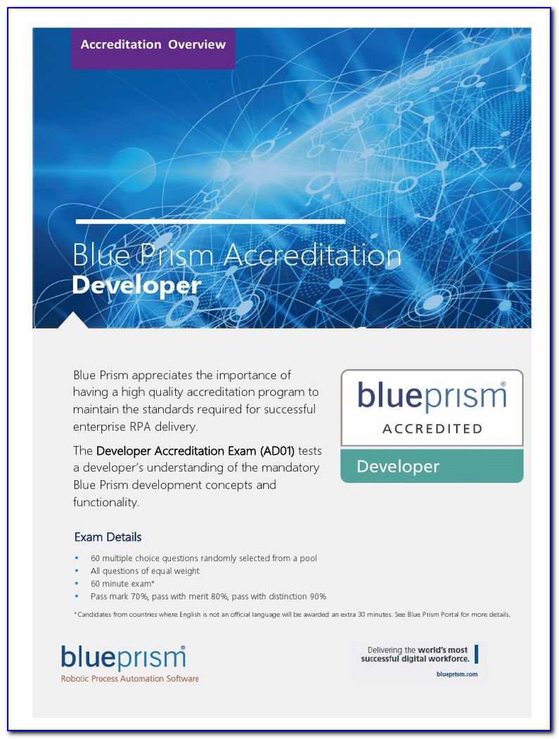 Blue Prism Professional Developer Exam Questions