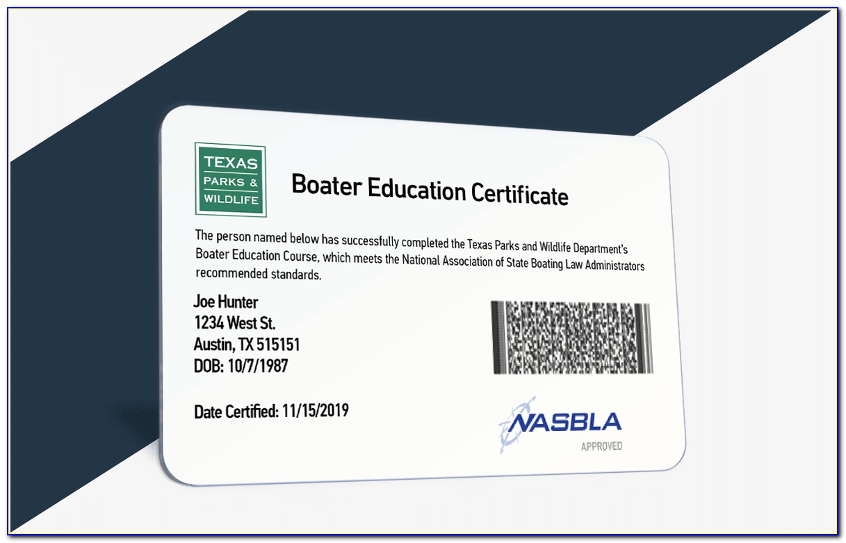 Boaters Certification Texas