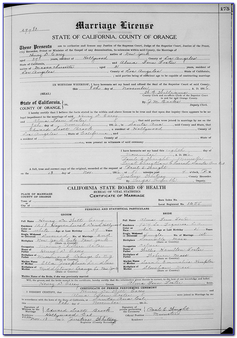 Bronx Marriage Certificate