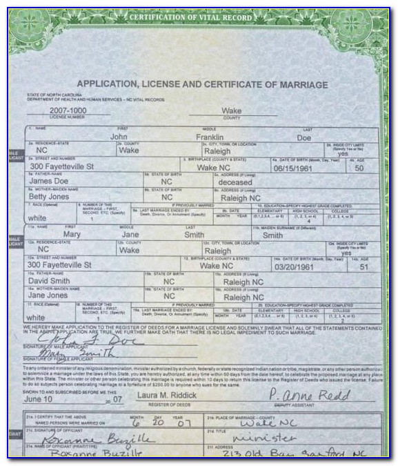 Buncombe County Nc Birth Certificate