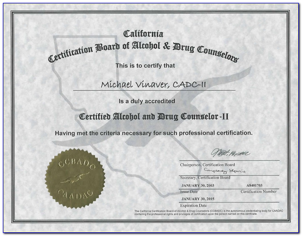 Cadc Ii Certification California