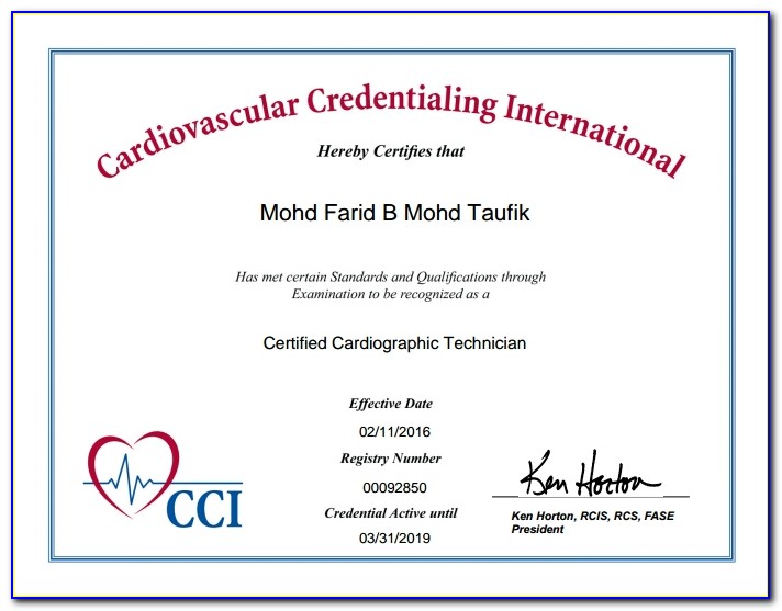 Cardiographic Technician Certification Salary