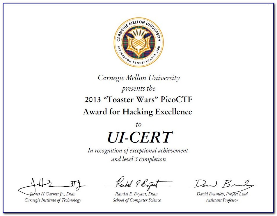 Carnegie Mellon Certificate In Software Engineering