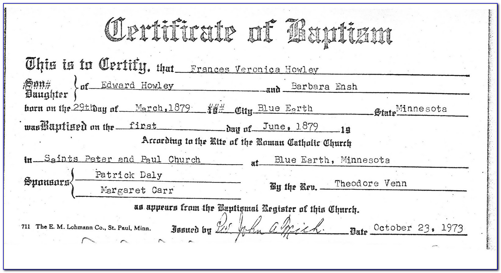 Catholic Baptismal Certificate Online Philippines