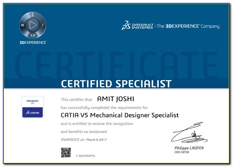 Catia V5 Hardware Certification