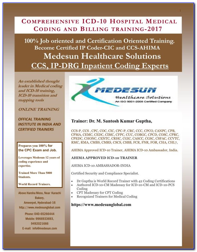 Cic Coding Certification