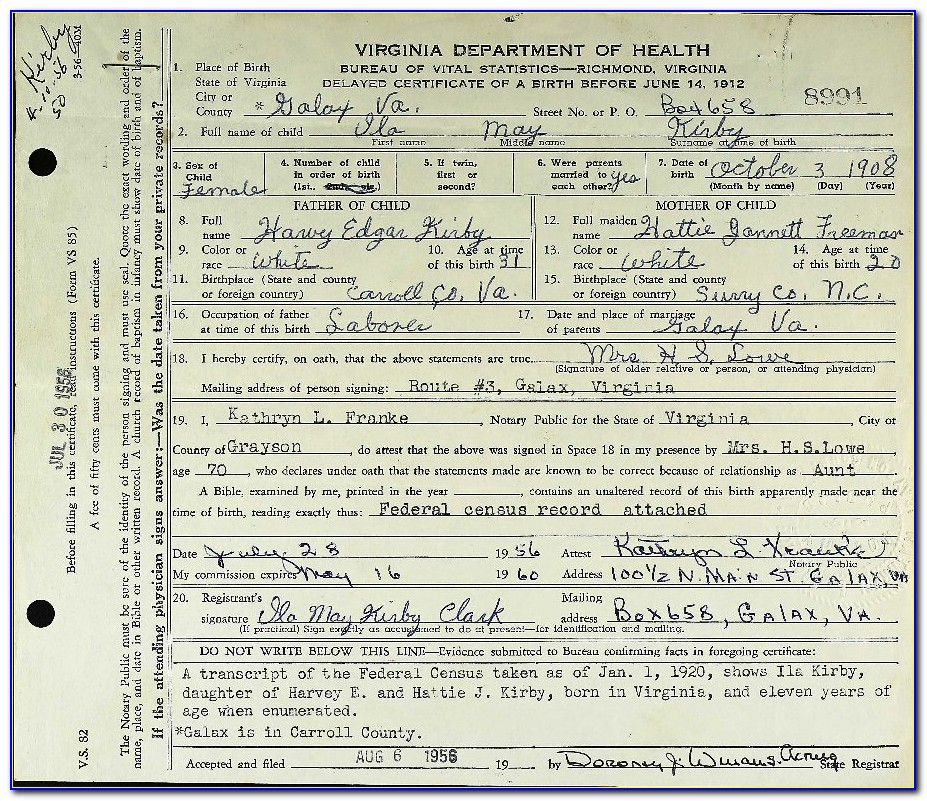 Clark County Indiana Birth Certificate