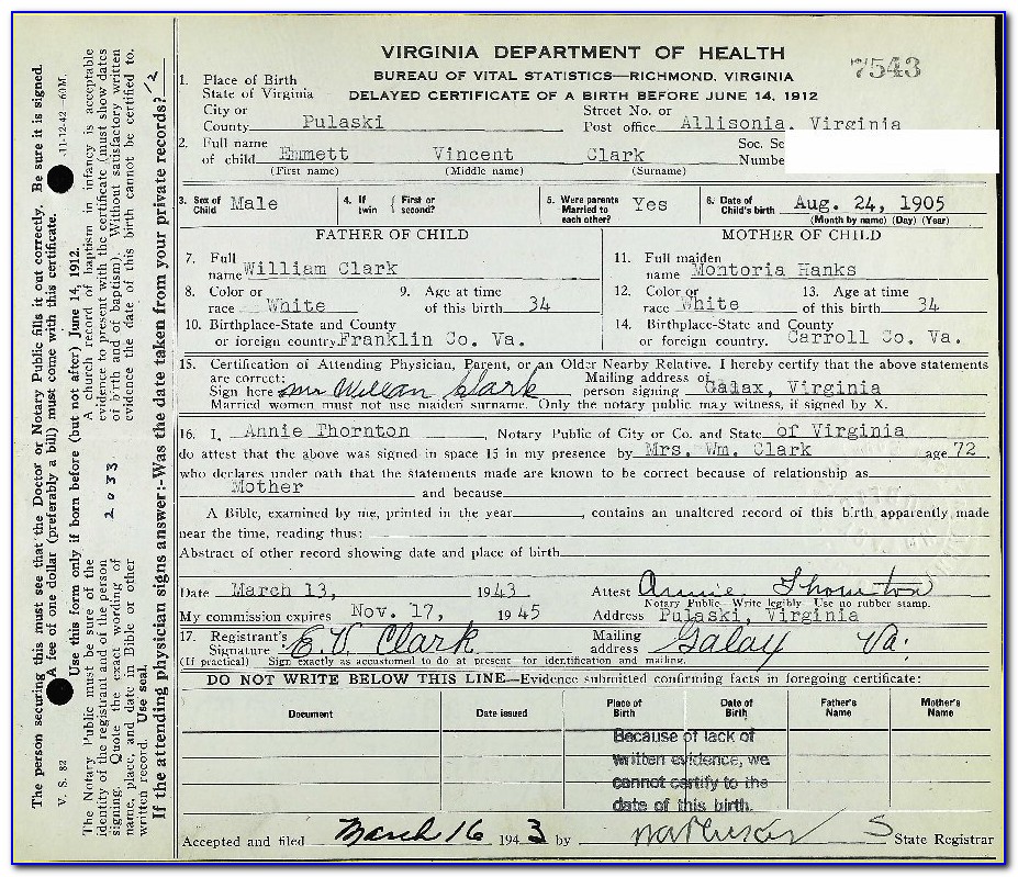 Clark County Nevada Birth Certificate Order
