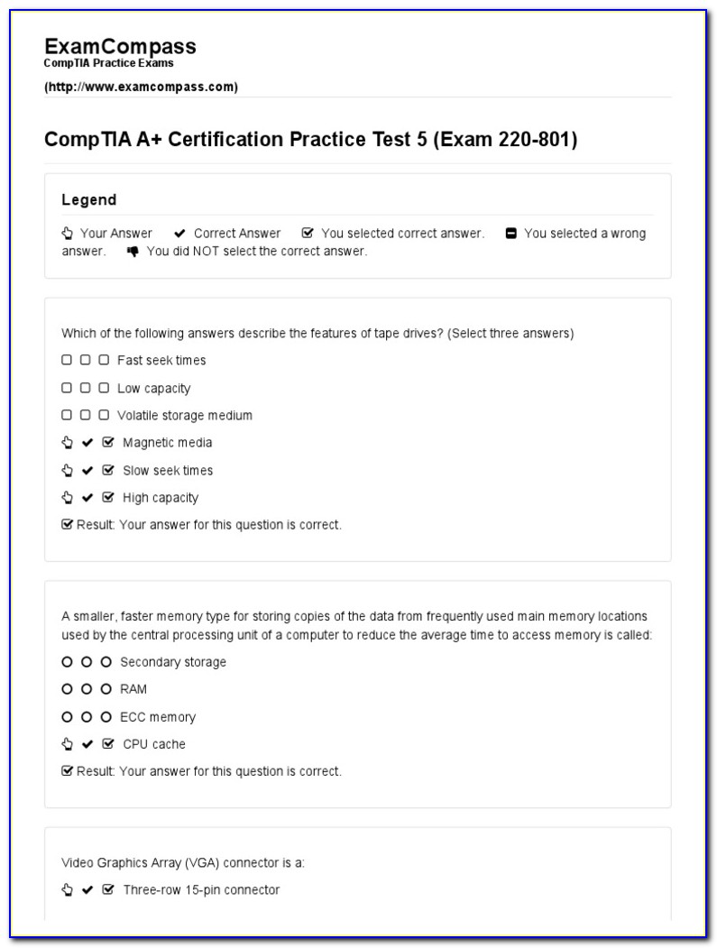 Comptia A+ Certification Practice Test 4
