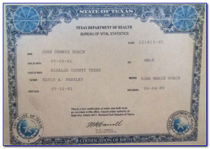 Copy Of Birth Certificate Edison Nj