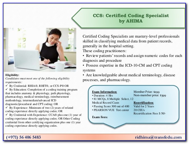 Cpc Or Ccs P Certification Exam