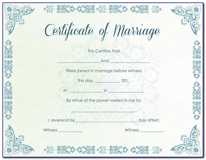 Create A Fake Marriage Certificate Online
