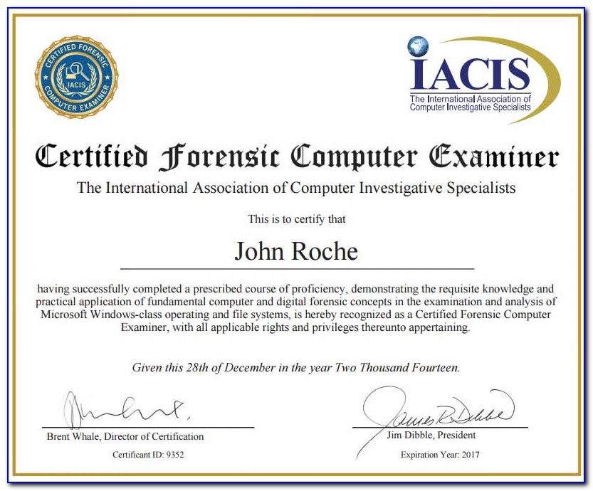 Cyber Forensics Certifications