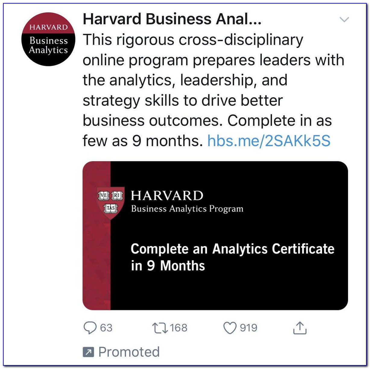 Data Analytics Certification Harvard