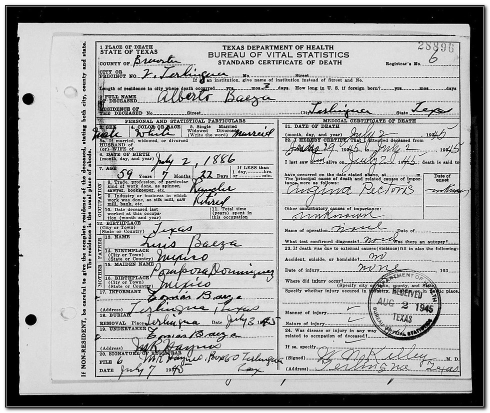 Death Certificate South Africa Search
