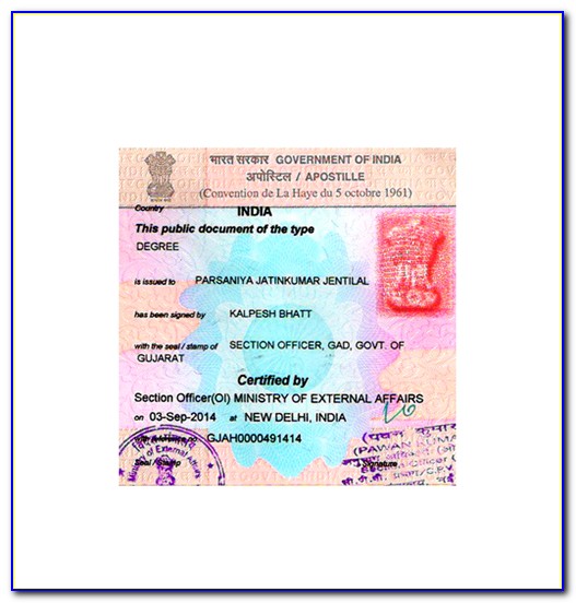 Degree Certificate Apostille In Pune