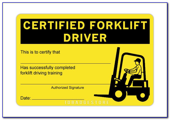 Does A Forklift License Expire Uk